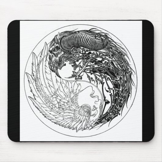 Dämon-Engel Yin-Yang Mousepad (Vorne)