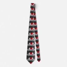 Dämon Eye Pinsel Graphic Print Neck Tie