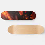Dämon-Flammen-Skateboard Skateboard (Horizontal)