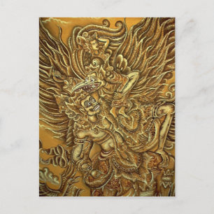 Dämon, Garuda-Vogel und Prinz Rama Postkarte