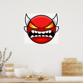 Dämon Geometry Dash Insane Poster (Küche)