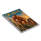 Dämon, Gothic Fantasy Monster Notizblock (Rechte Seite)