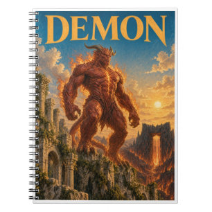 Dämon, Gothic Fantasy Monster Notizblock