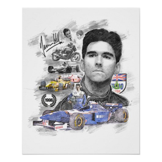 Damon Hill Poster (Vorderseite)