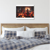 Dämon in der Hölle Leinwanddruck (Insitu (Schlafzimmer))