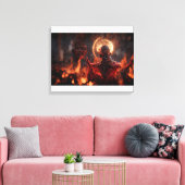 Dämon in der Hölle Leinwanddruck (Insitu (Wohnzimmer))