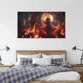 Dämon in der Hölle Leinwanddruck (Insitu (Schlafzimmer))