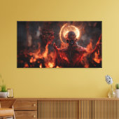 Dämon in der Hölle Leinwanddruck (Insitu (Wohnzimmer))