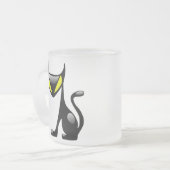 Dämon-Katzen-mattierte Tasse (Vorderseite Links)