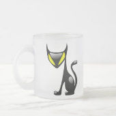 Dämon-Katzen-mattierte Tasse (Links)