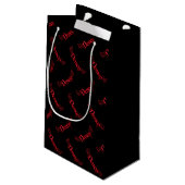 Dämon mit Flügeln Kleine Geschenktüte (Rückseite Schrägansicht)