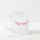 Dämon mit Flügeln Mattglastasse (Links)