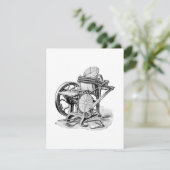 Damon & Peets Druckpressekarte Dankeskarte (Stehend Vorderseite)