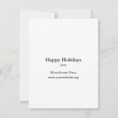 Damon & Peets Druckpressekarte Dankeskarte (Rückseite)