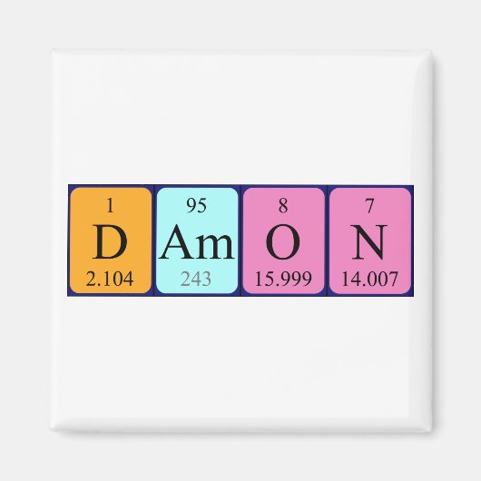 Damon Periodenmagnet Magnet (Vorne)