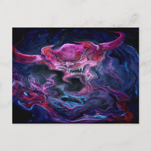 Dämon Postkarte (Vorderseite)