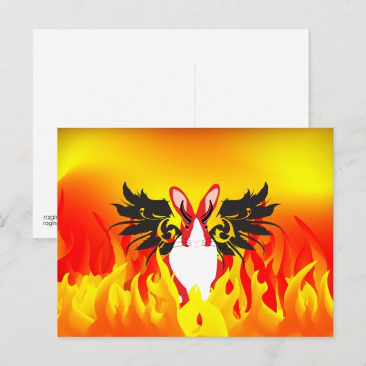 Dämon Postkarte (Vorne/Hinten)