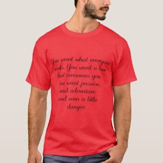 Damon Salvatore Zitat Größeres Design lustig T-Shirt