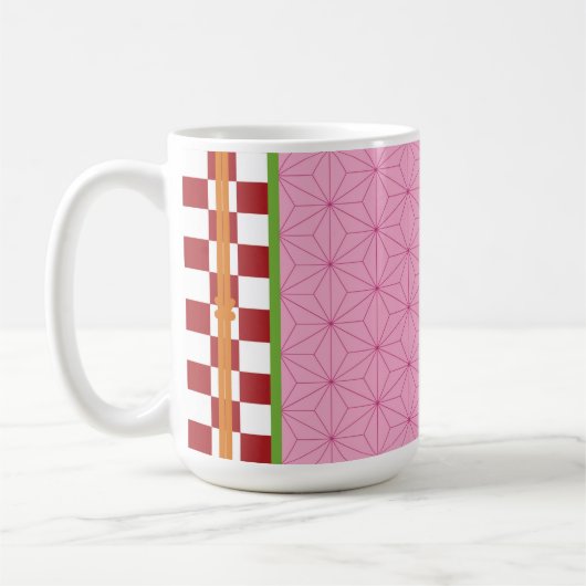 Damon Slayer Kimetsu no Yaiba Nezuko Design Kaffeetasse (Links)