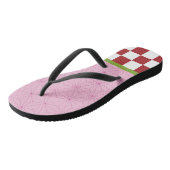 Damon Slayer Nezuko Kamado Paar Flip Flops Badesandalen (Schrägansicht)