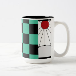 Damon Slayer Tanjiro Kamado Design Zweifarbige Tasse