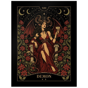 Dämon, Sternen-Tarot-Kunst Postkarte