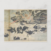 Dämon Thunder, Tenjin Shrine, Kamakura Periode Postkarte (Vorderseite)