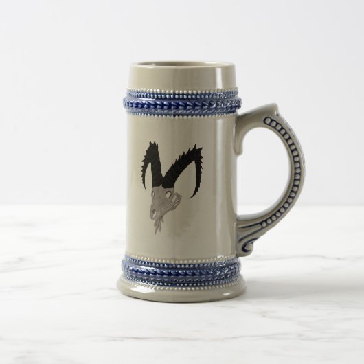 Dämon-Ziegen-Schädel-Tasse Bierglas (Rechts)