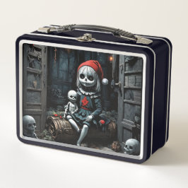 Dämon zu Weihnachten Metall Brotdose