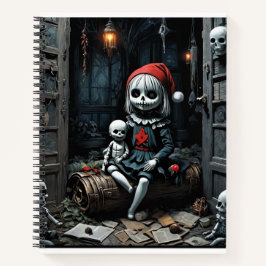 Dämon zu Weihnachten Notizblock