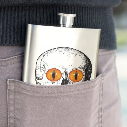 Dämonen Mit Augen Schädel Flachmann (Beispiel)