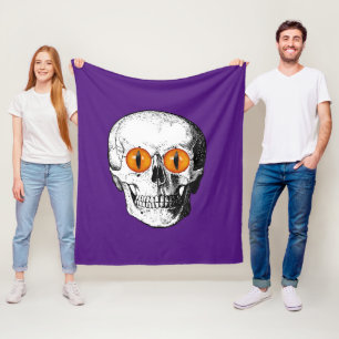 Dämonen Mit Augen Schädel Fleecedecke
