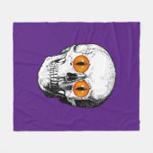 Dämonen Mit Augen Schädel Fleecedecke (Vorderseite (Horizontal))