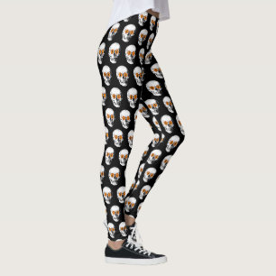 Dämonen Mit Augen Schädel Leggings