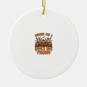 Dämonen sind Ghouls Freund Kürbisse Mumie Fledermä Keramik Ornament