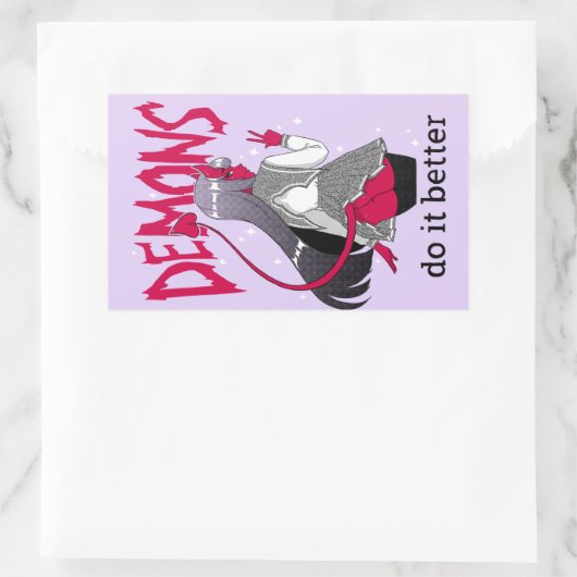 Dämonen tun es besser Aufkleber Blatt (Tasche)