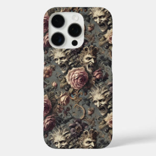 Dämonen von Delinquenz - gotisches Blumendesign iPhone 16 Pro Hülle