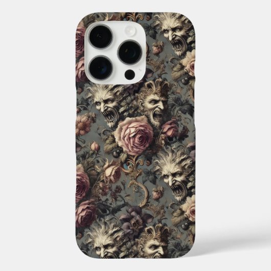 Dämonen von Delinquenz - gotisches Blumendesign Case-Mate iPhone Hülle (Rückseite)