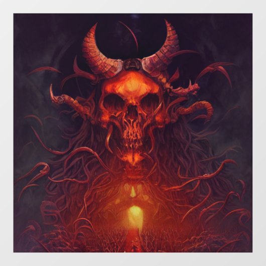 Dämonenfensterklammern Fensteraufkleber (Blatt)