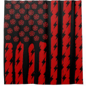 Dämonenflagge Duschvorhang (Vorderseite)