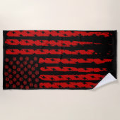 Dämonenflagge Strandtuch (Vorderseite)