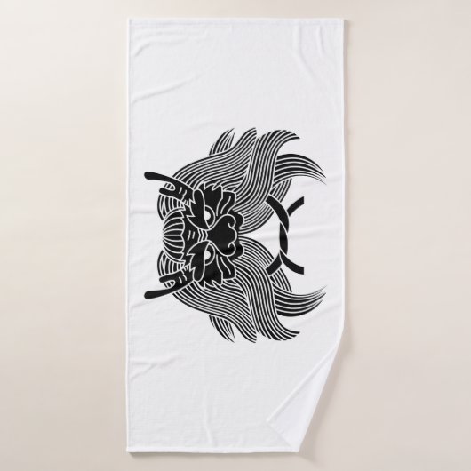 Dämonenhelm Badehandtuch (Badehandtuch)