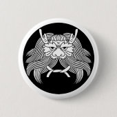 Dämonenhelm Button (Vorderseite)