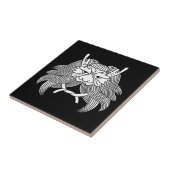 Dämonenhelm Fliese (Seite)