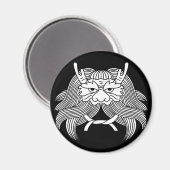 Dämonenhelm Magnet (Vorderseite/Rückseite)