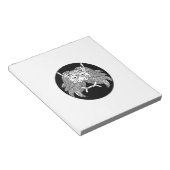 Dämonenhelm Notizblock (angewinkelt)