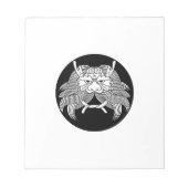 Dämonenhelm Notizblock (Vorderseite)