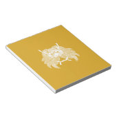 Dämonenhelm Notizblock (angewinkelt)