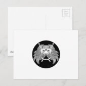 Dämonenhelm Postkarte (Vorne/Hinten)