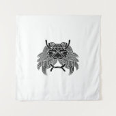 Dämonenhelm Wandteppich (Vorderseite)